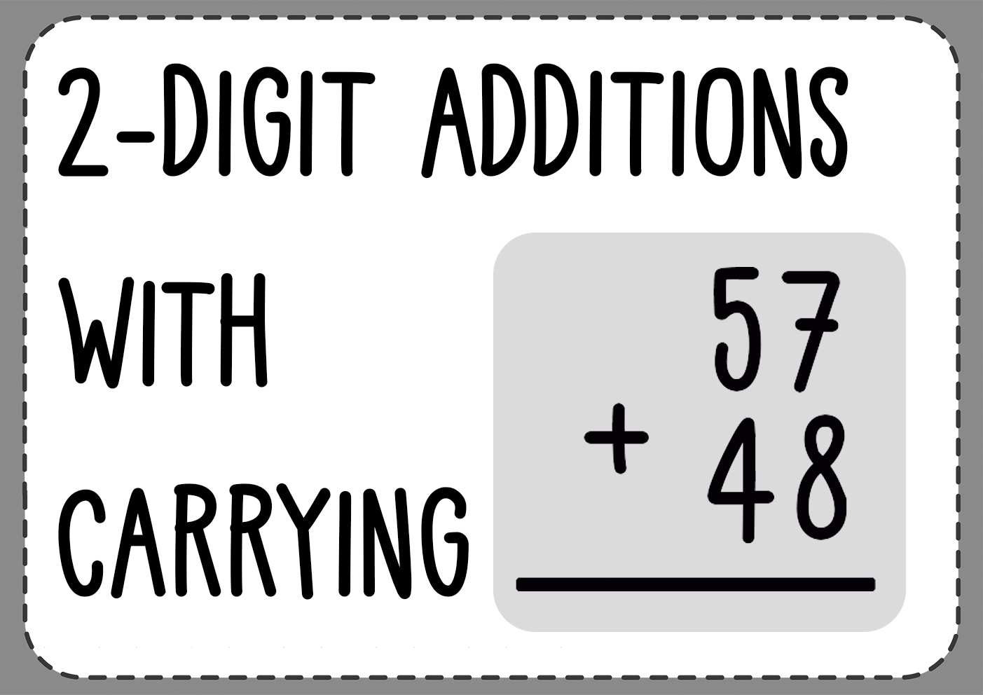 2-Digit Addition with Carrying | Math Worksheets