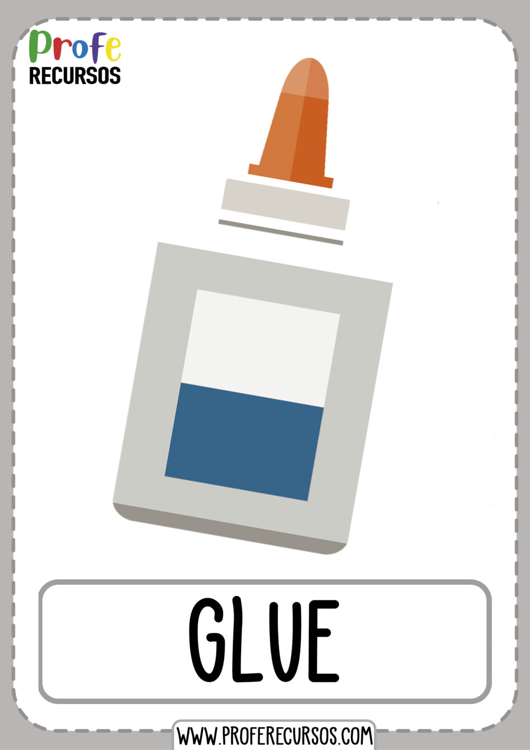 schoolflashcards-glue - Profe Recursos