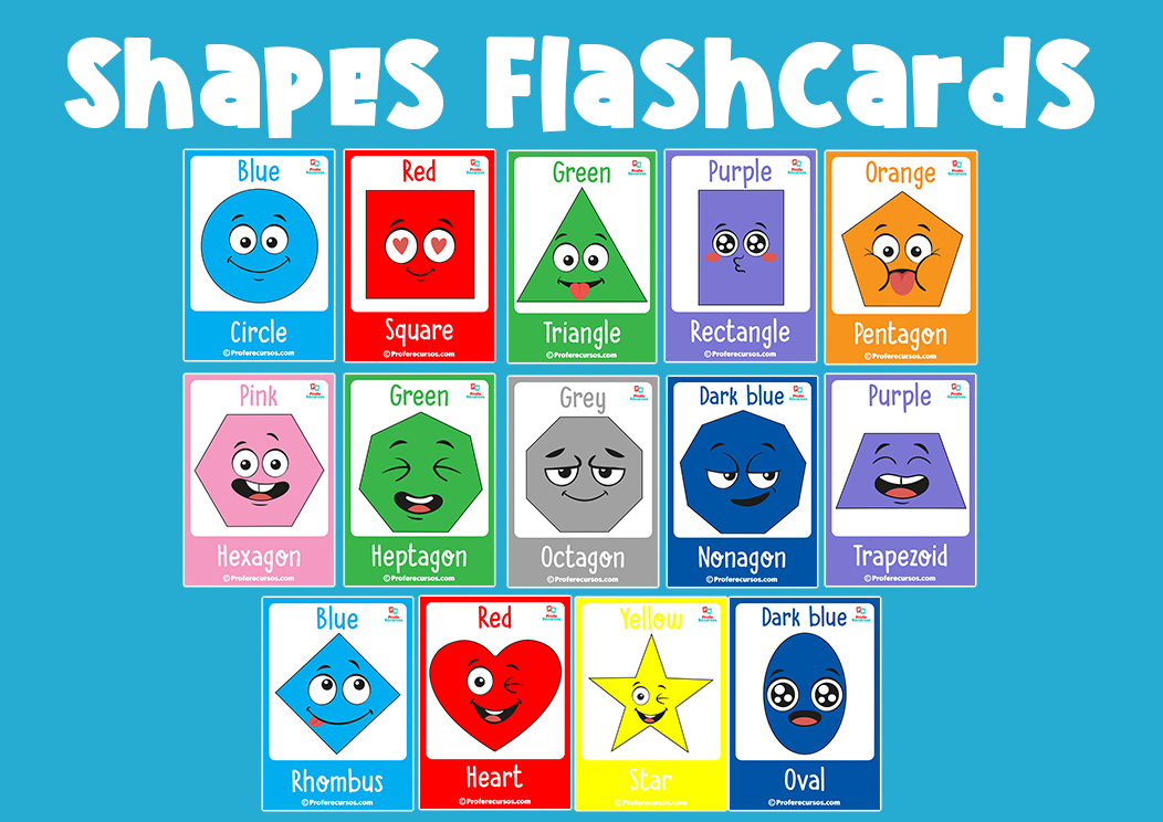 2d shapes flashcards