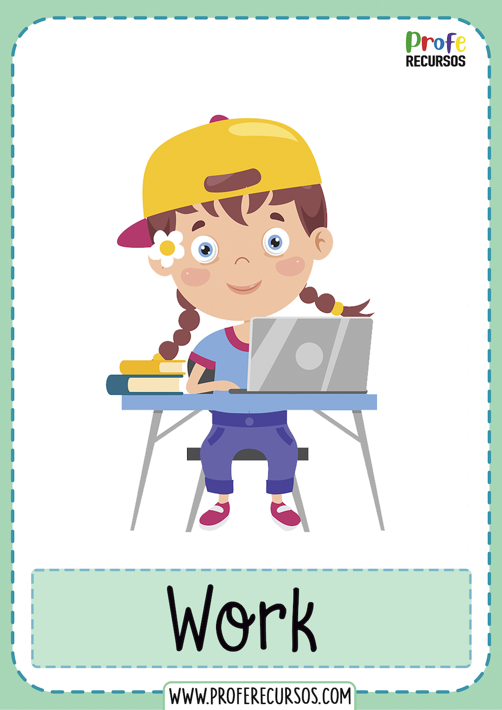 action verbs for kids flashcards
