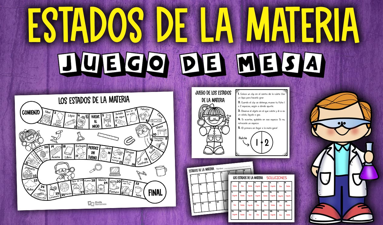 Actividad estados de la materia juego