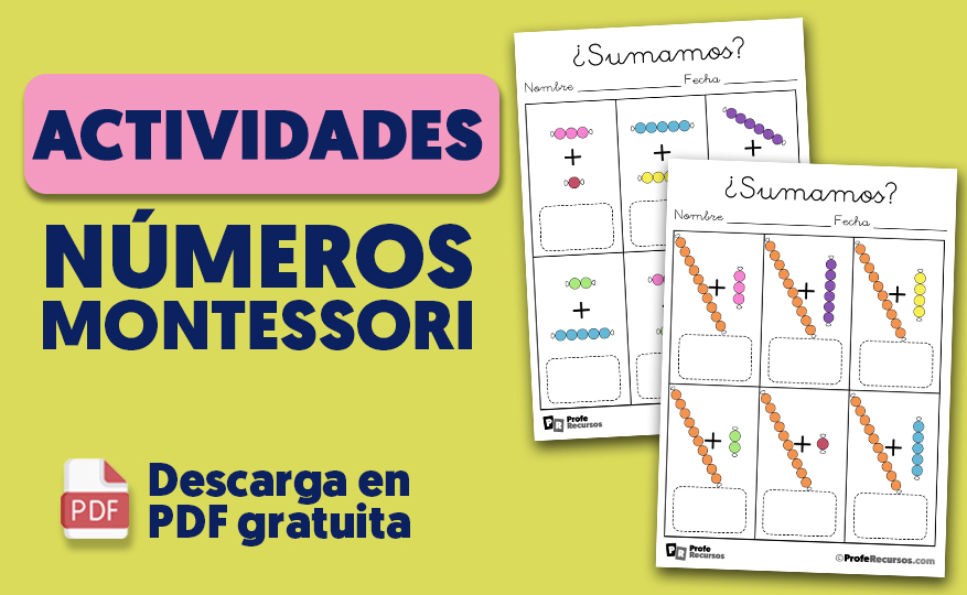 Actividades con perlas montessori