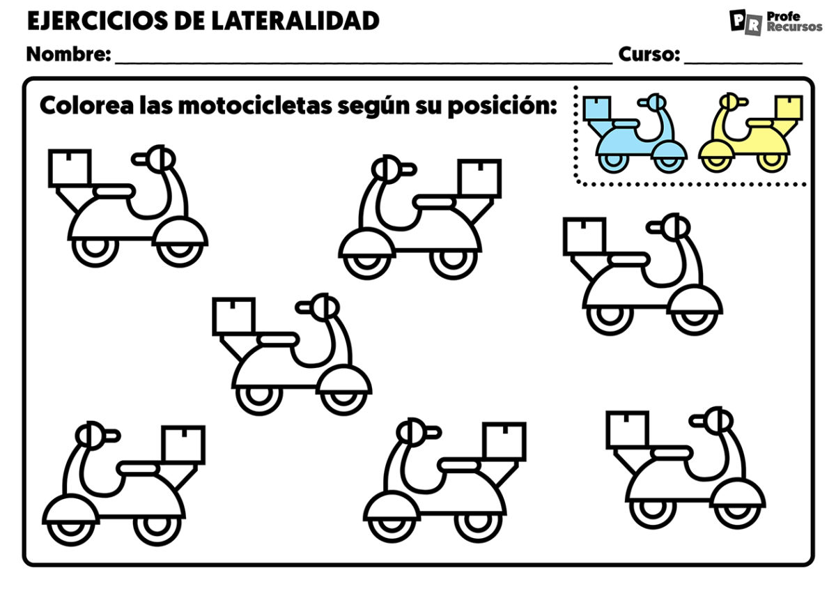 Ejercicios de Lateralidad para Primaria | Fichas Coordinación