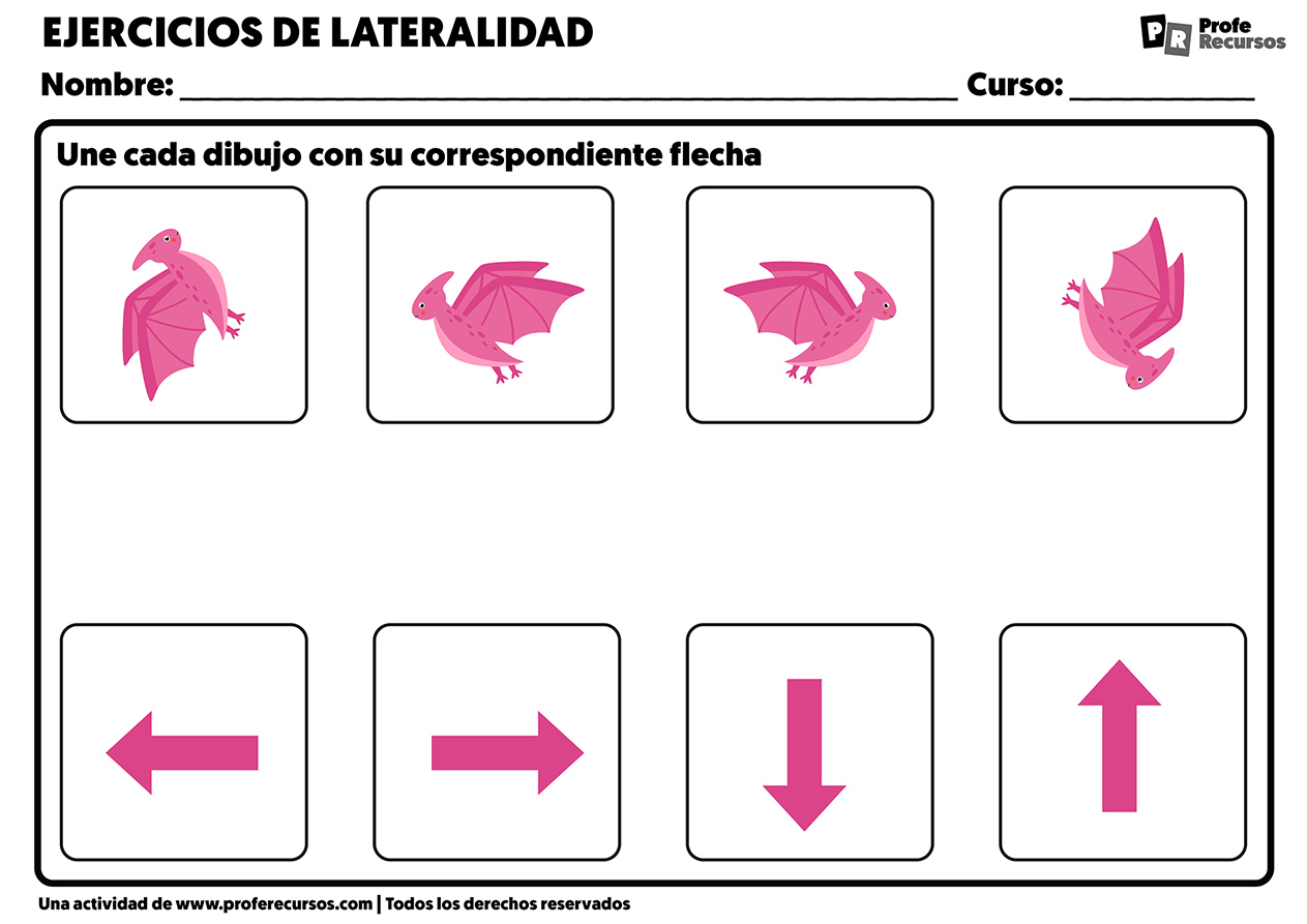 Actividades de lateralidad para imprimir