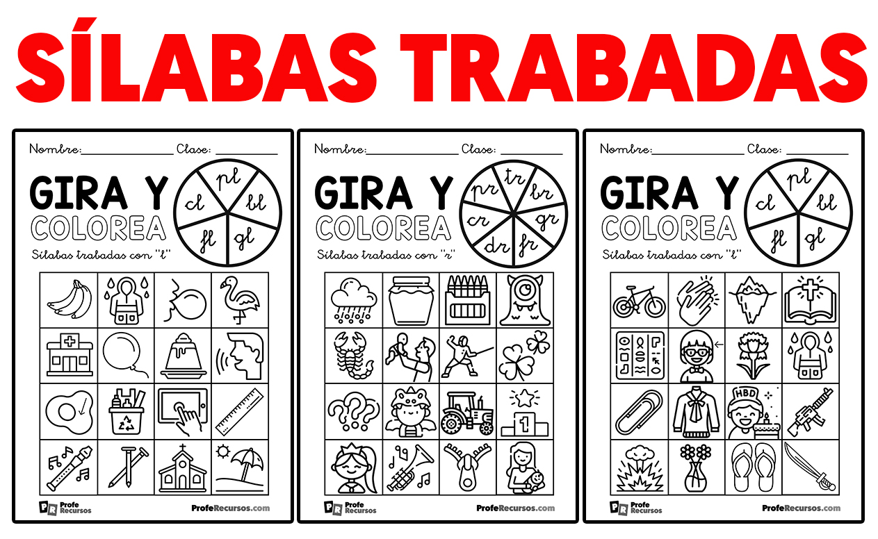 Actividades de silabas trabadas