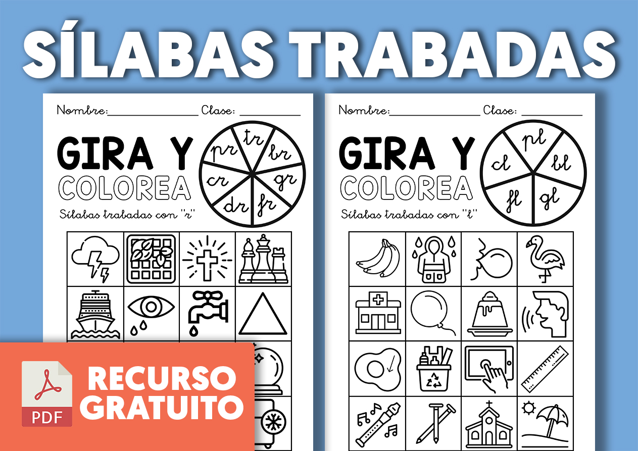 Actividades de silabas trabadas