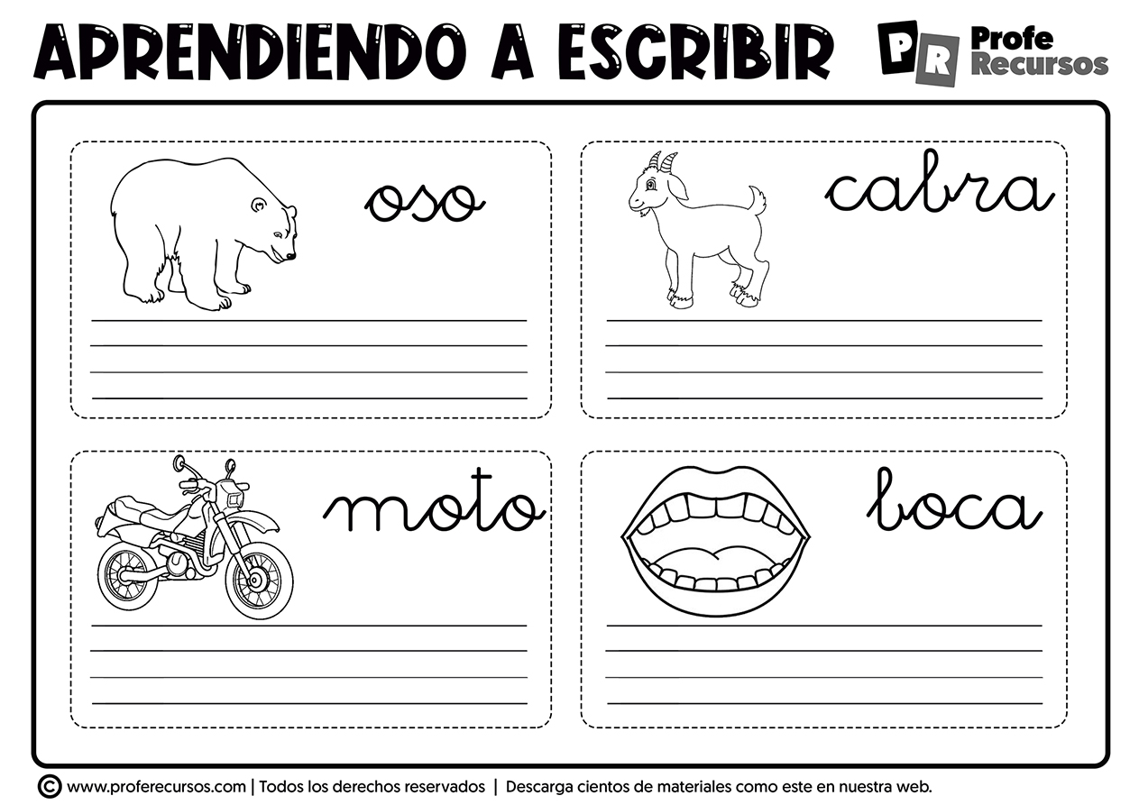 Borrar Ambicioso Carteles Actividades para aprender a leer y escribir