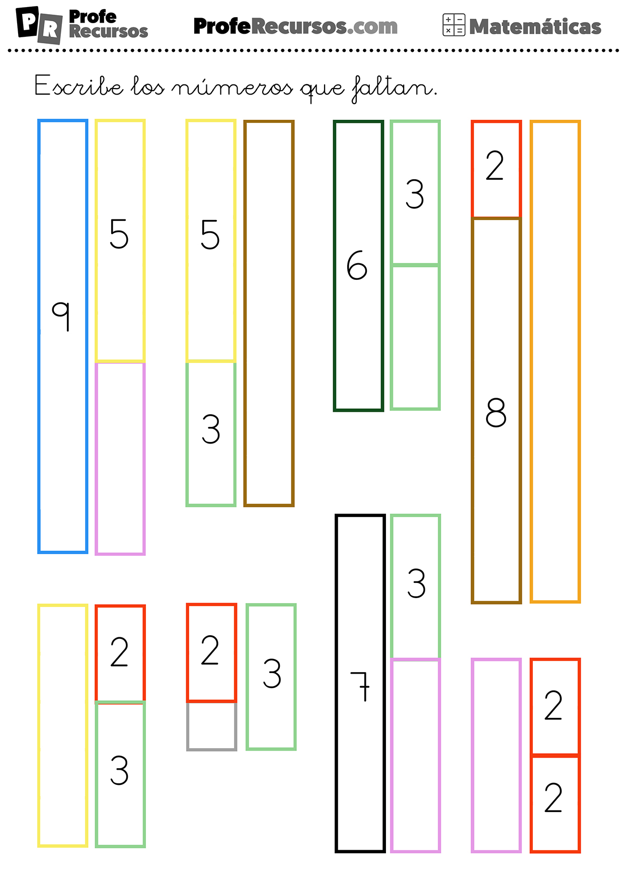 Actividades regletas de cuisenaire