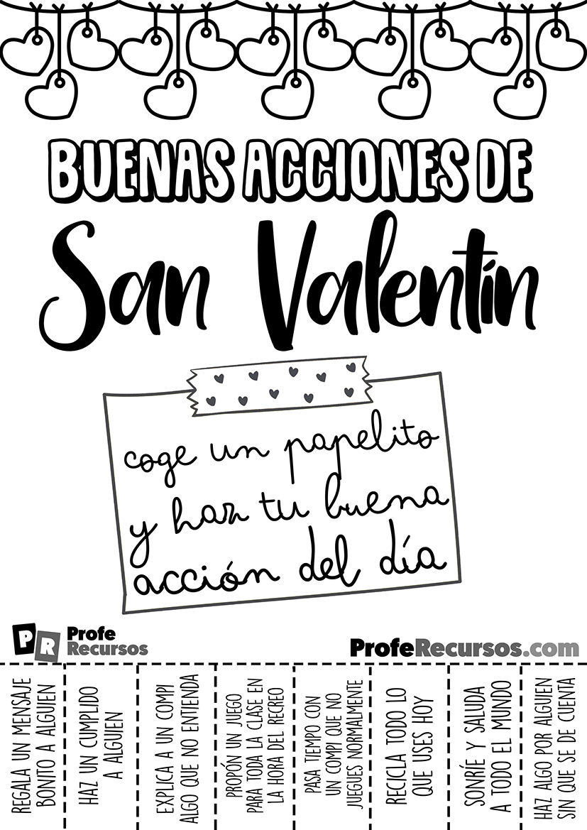 Actividades san valentin para niños