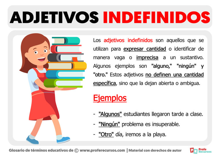 Qu son los adjetivos indefinidos
