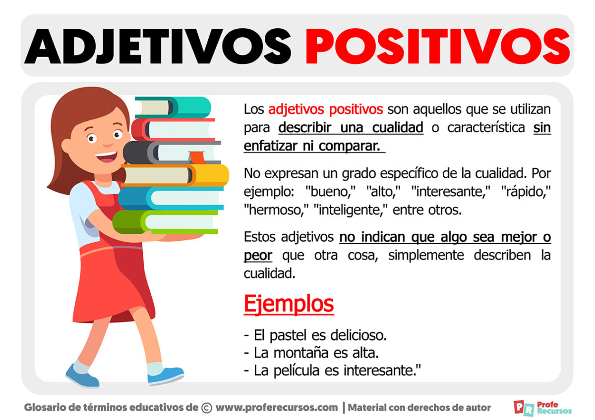 Qu son los adjetivos positivos