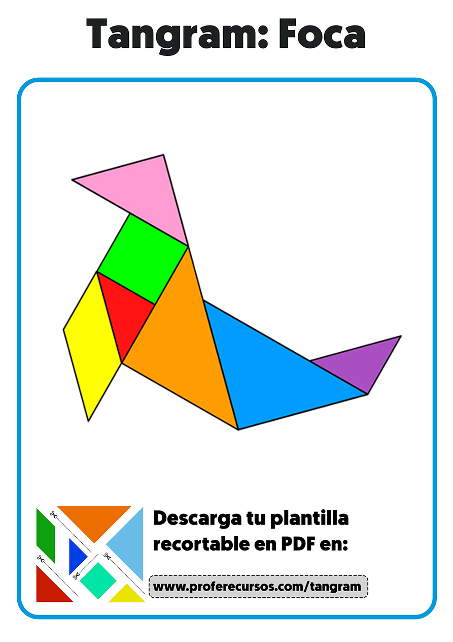 Animales hechos en tangram