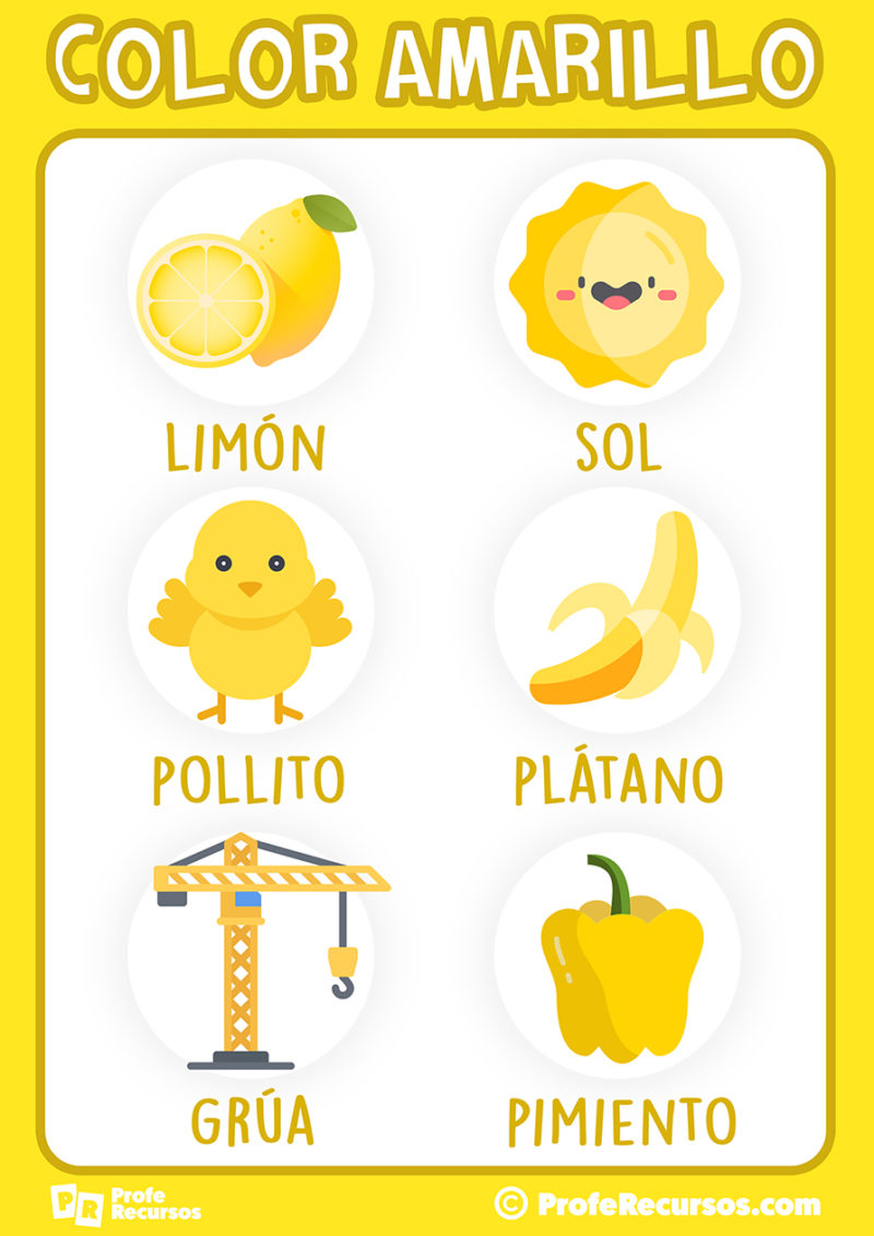 Aprender el color amarillo para ni os