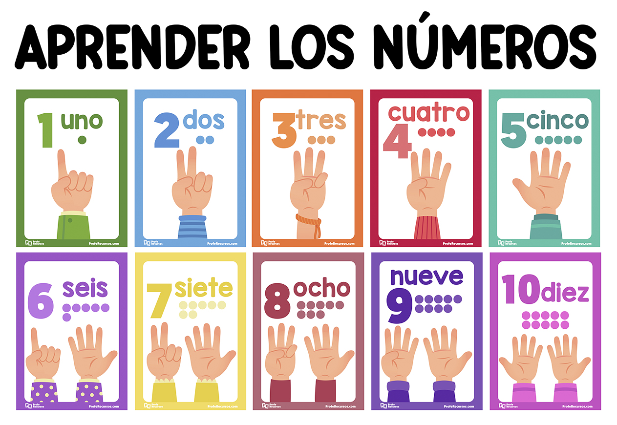 Aprender los numeros del 1 al 10