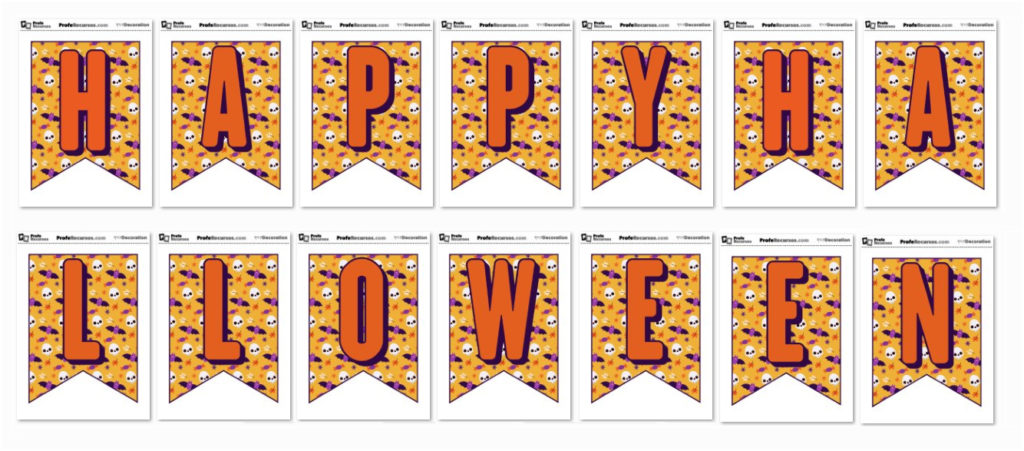 Banderines halloween color