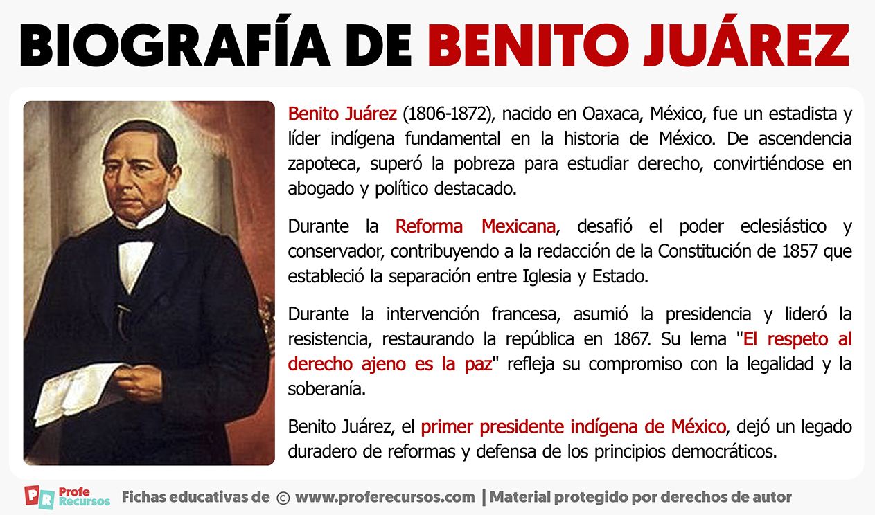 Biografia de benito juarez