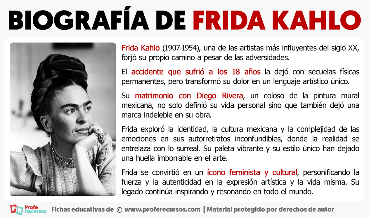 Biografia de frida kahlo