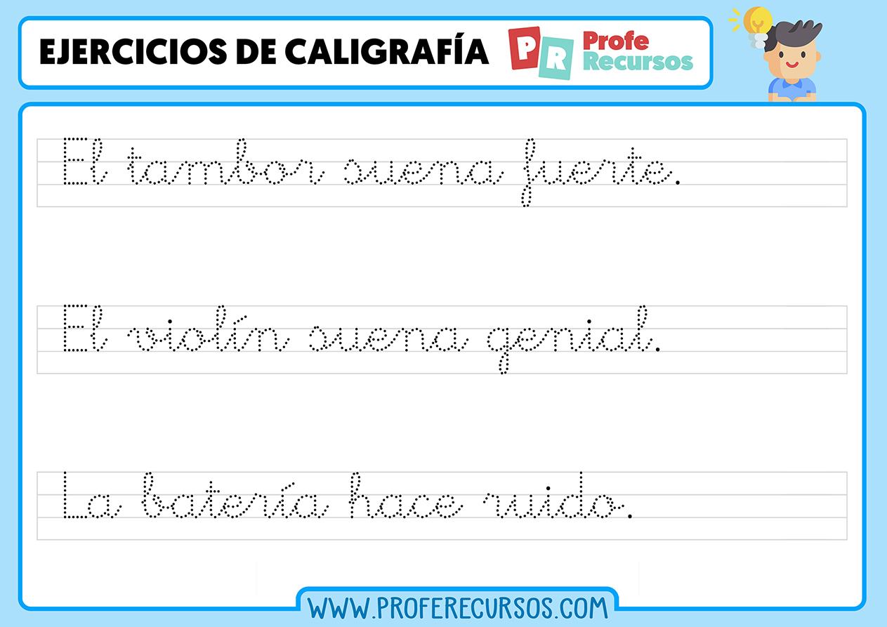 Fichas De Caligrafia Pdf Fichas de CALIGRAFÍA para NIÑOS de Primaria | Para Imprimir