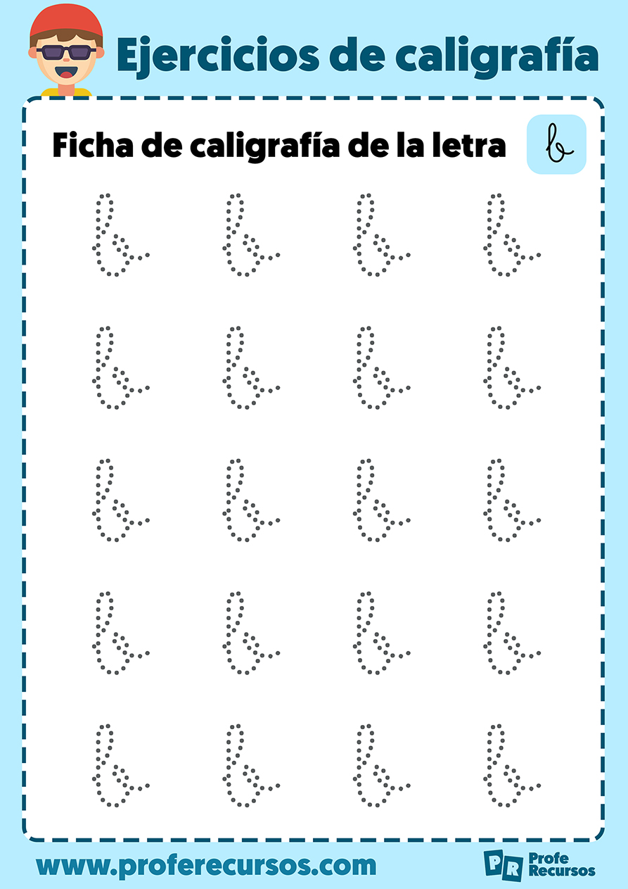 No esencial Reino Bañera Ejercicios de Caligrafía de Letras | Fichas de Caligrafía