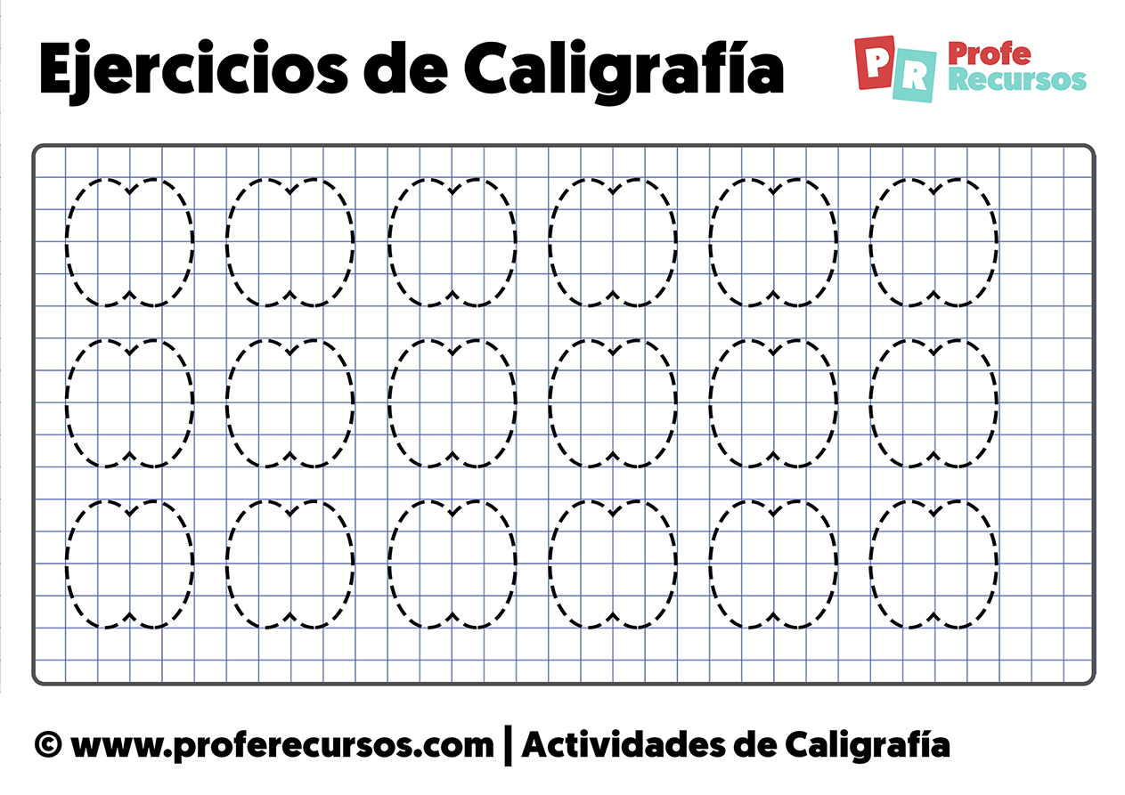 EJERCICIOS de CALIGRAFÍA para Niños de Primaria