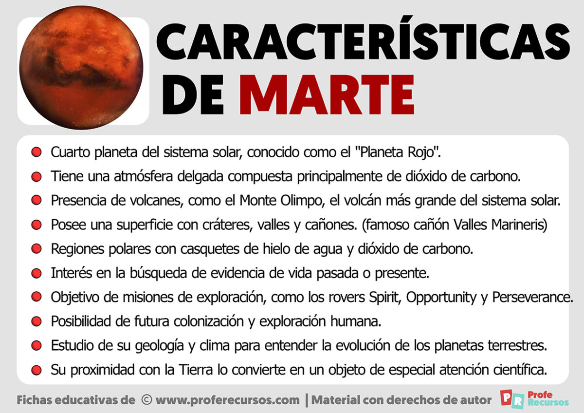 Caracter sticas de marte