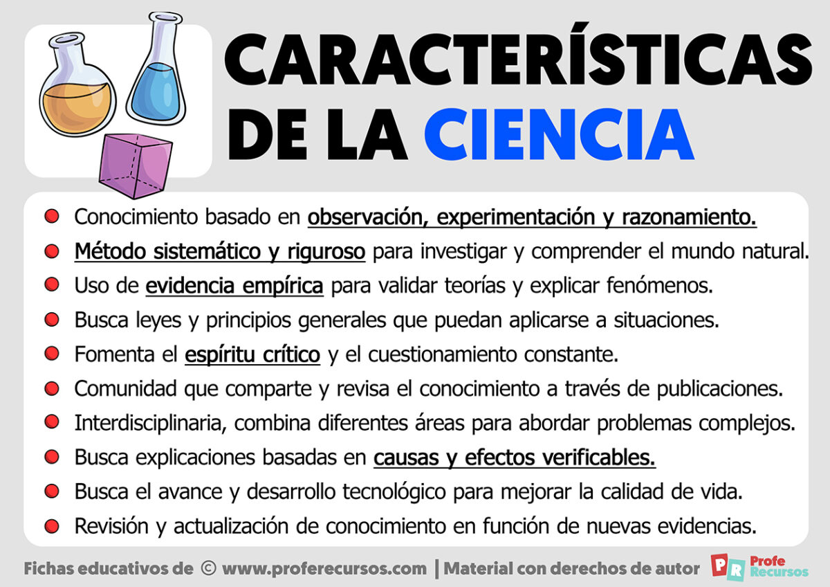Cuales Son Las Características De Una Ciencia www.proferecursos.com