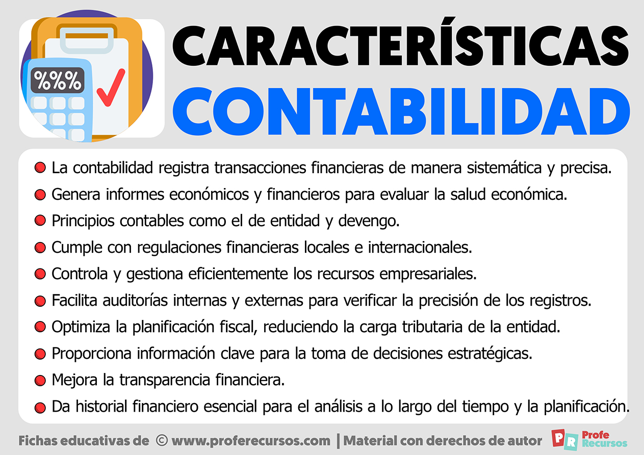 Caracteristicas de la contabilidad
