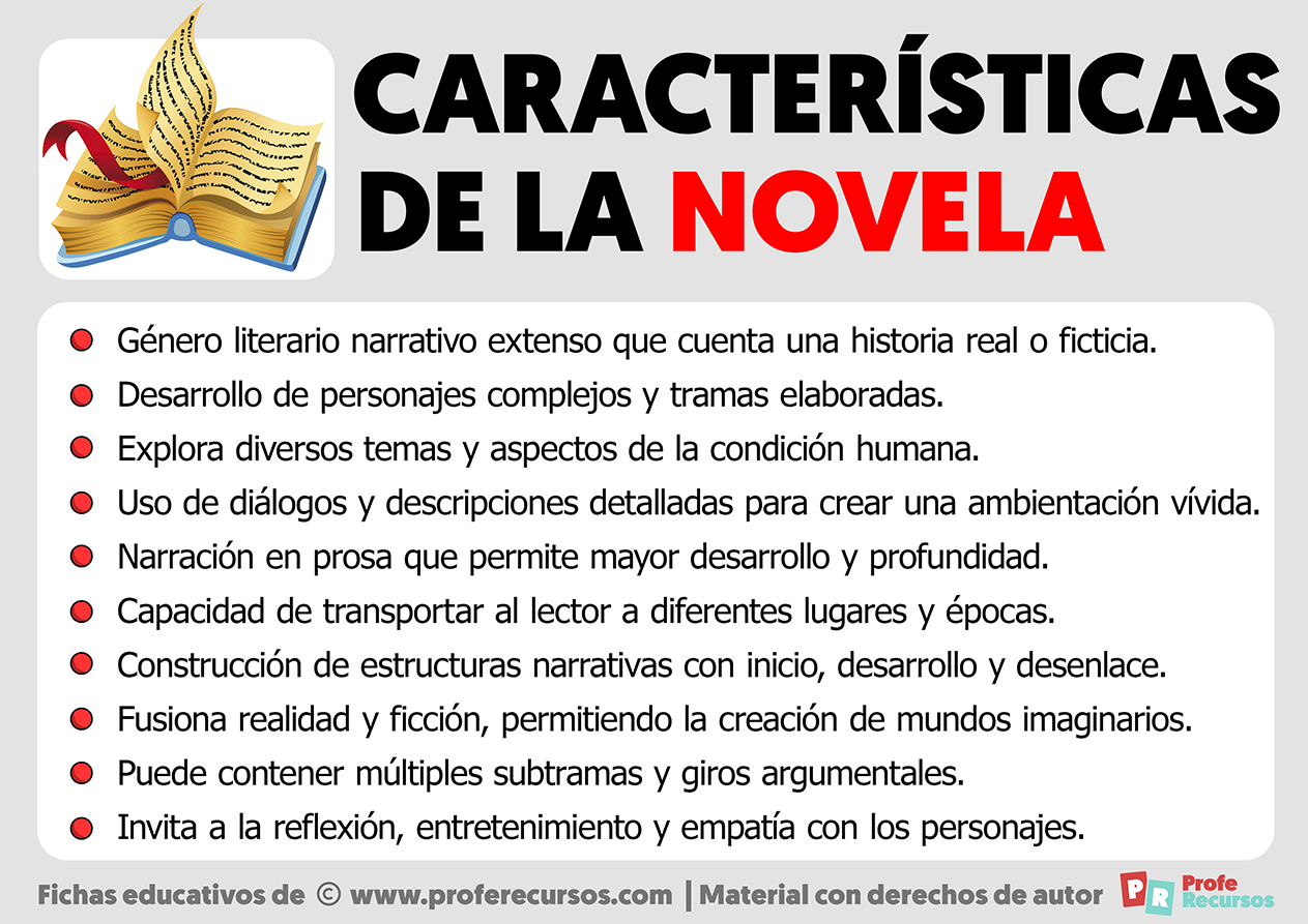 Caracteristicas de la novela