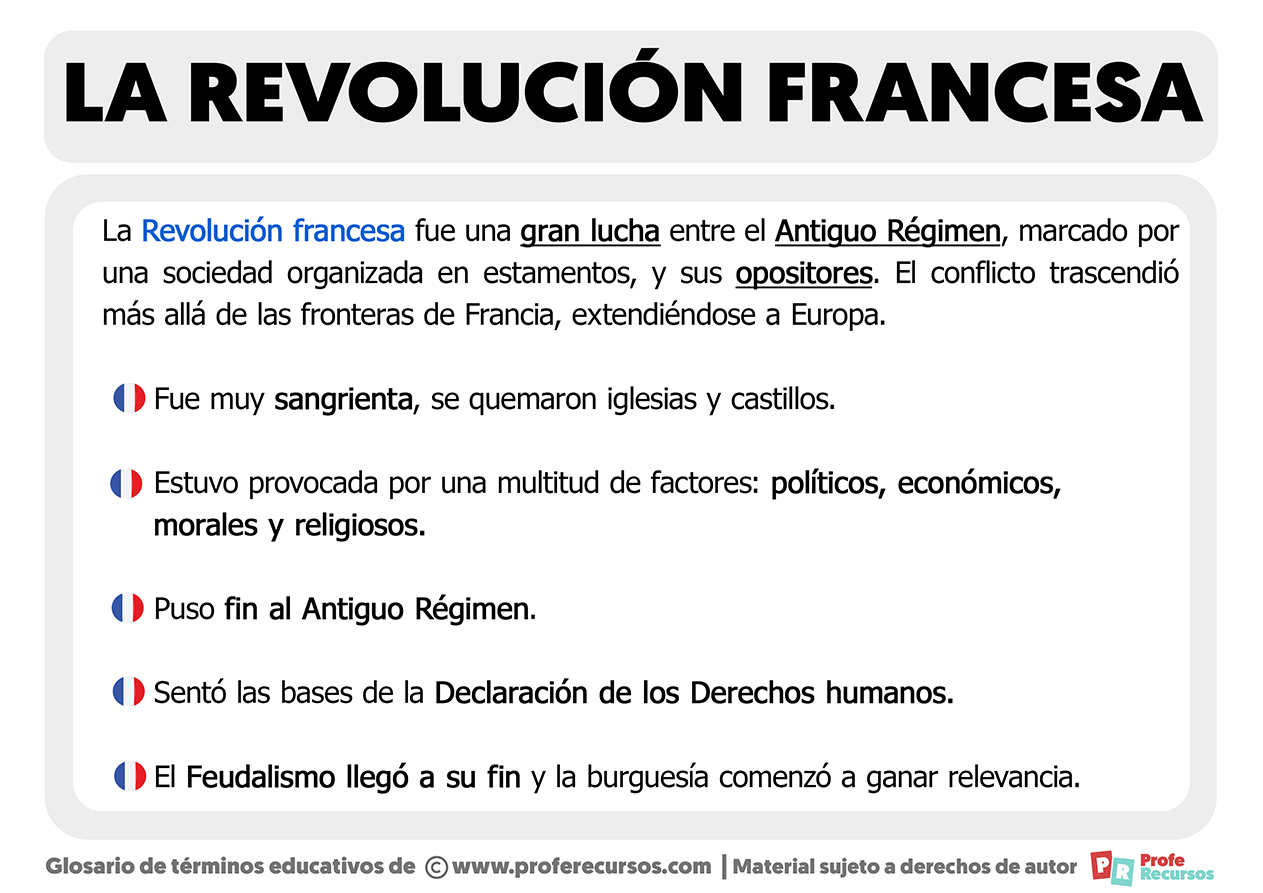 Caracteristicas de la revolucion francesa
