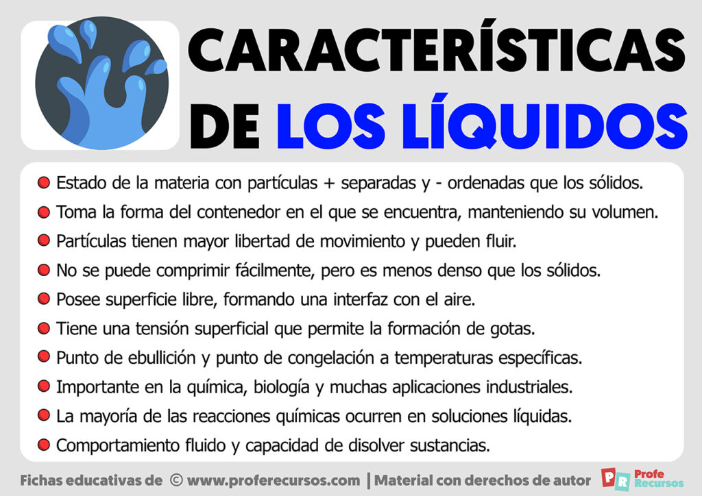 Características de los Líquidos