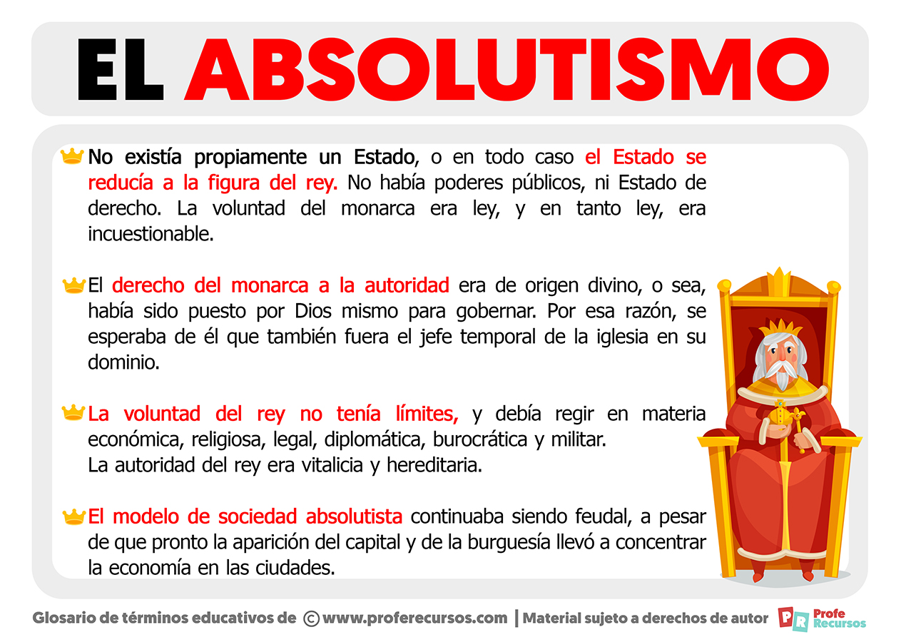 Caracteristicas del absolutismo