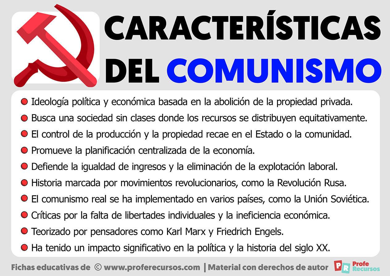 Caracteristicas del comunismo