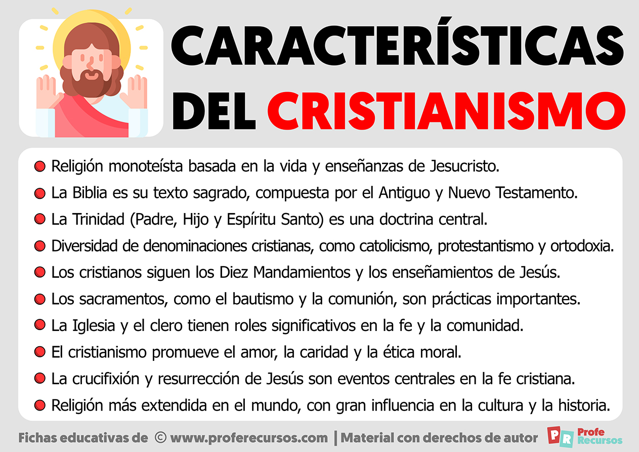 Caracteristicas del cristianismo