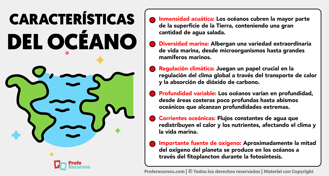 Caracteristicas del oceano