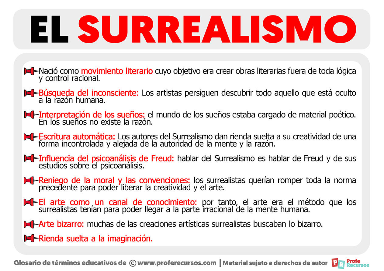 Caracteristicas del surrealismo