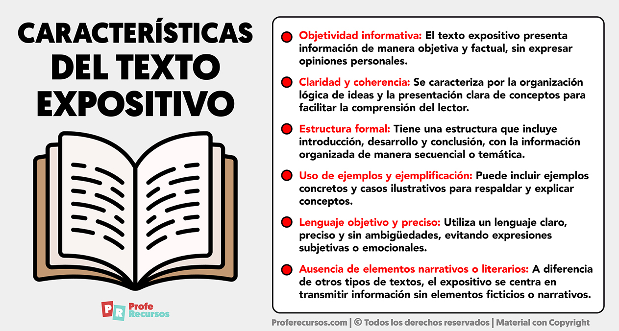 Caracteristicas del texto expositivo