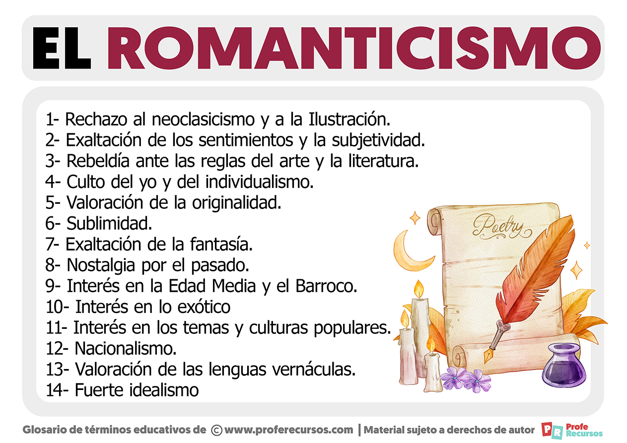 Caracteristicas del romanticismo