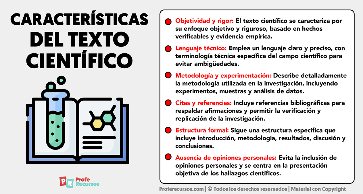 Caracteristicas del texto cientifico