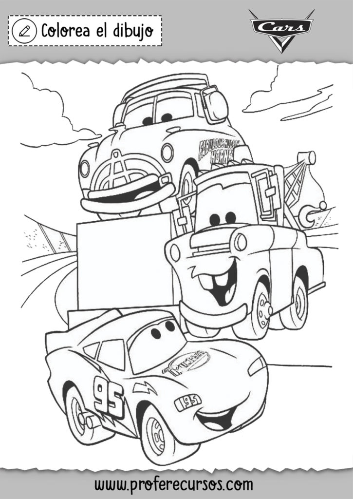 Cars the movie drawings for kids