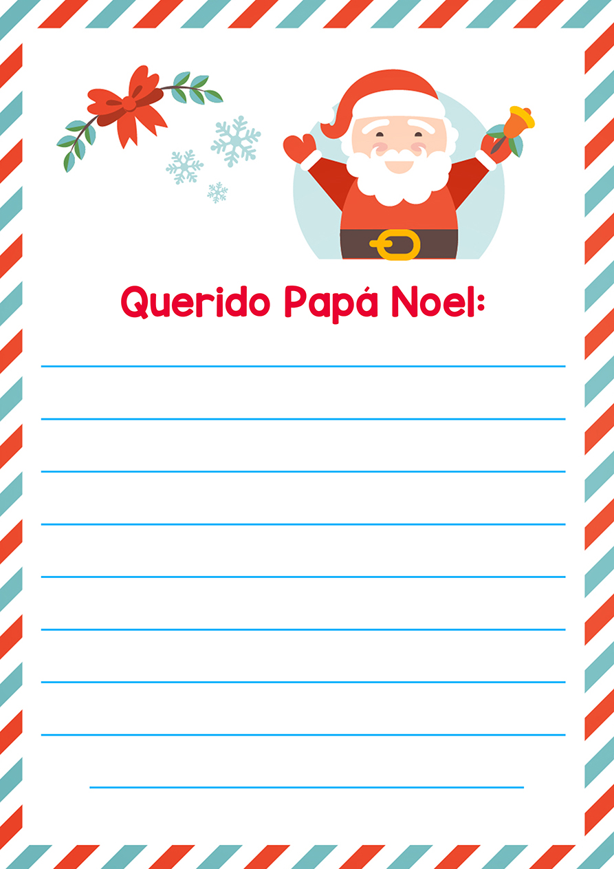 Carta papa noel imprimir