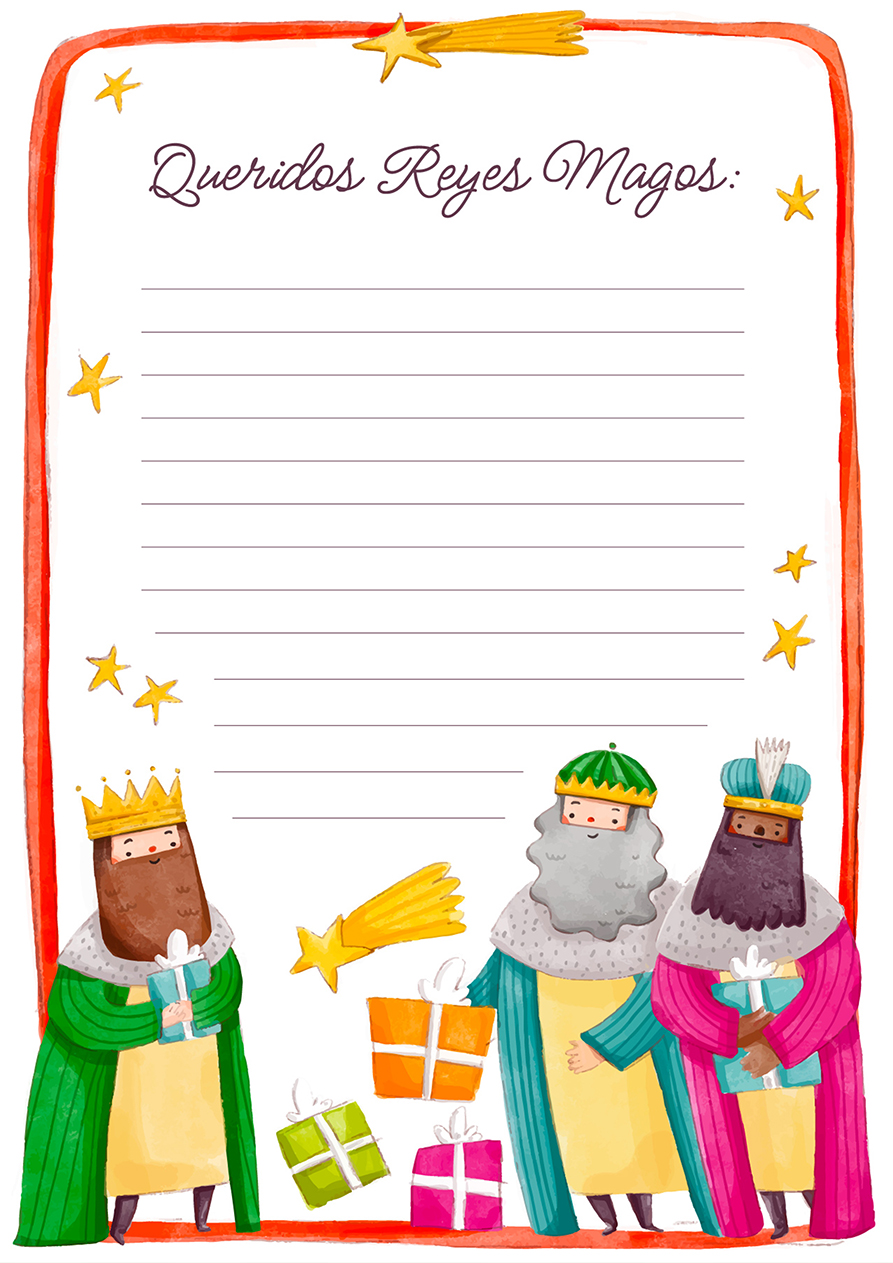 Cartas reyes magos imprimir