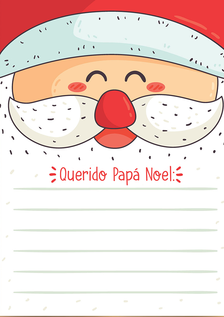 Cartas de papa noel para imprimir