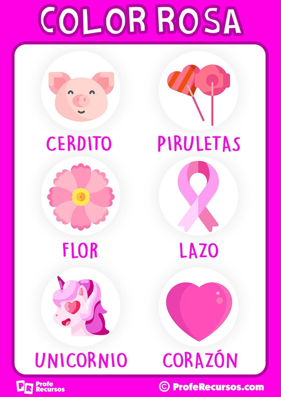 Color rosa para niños