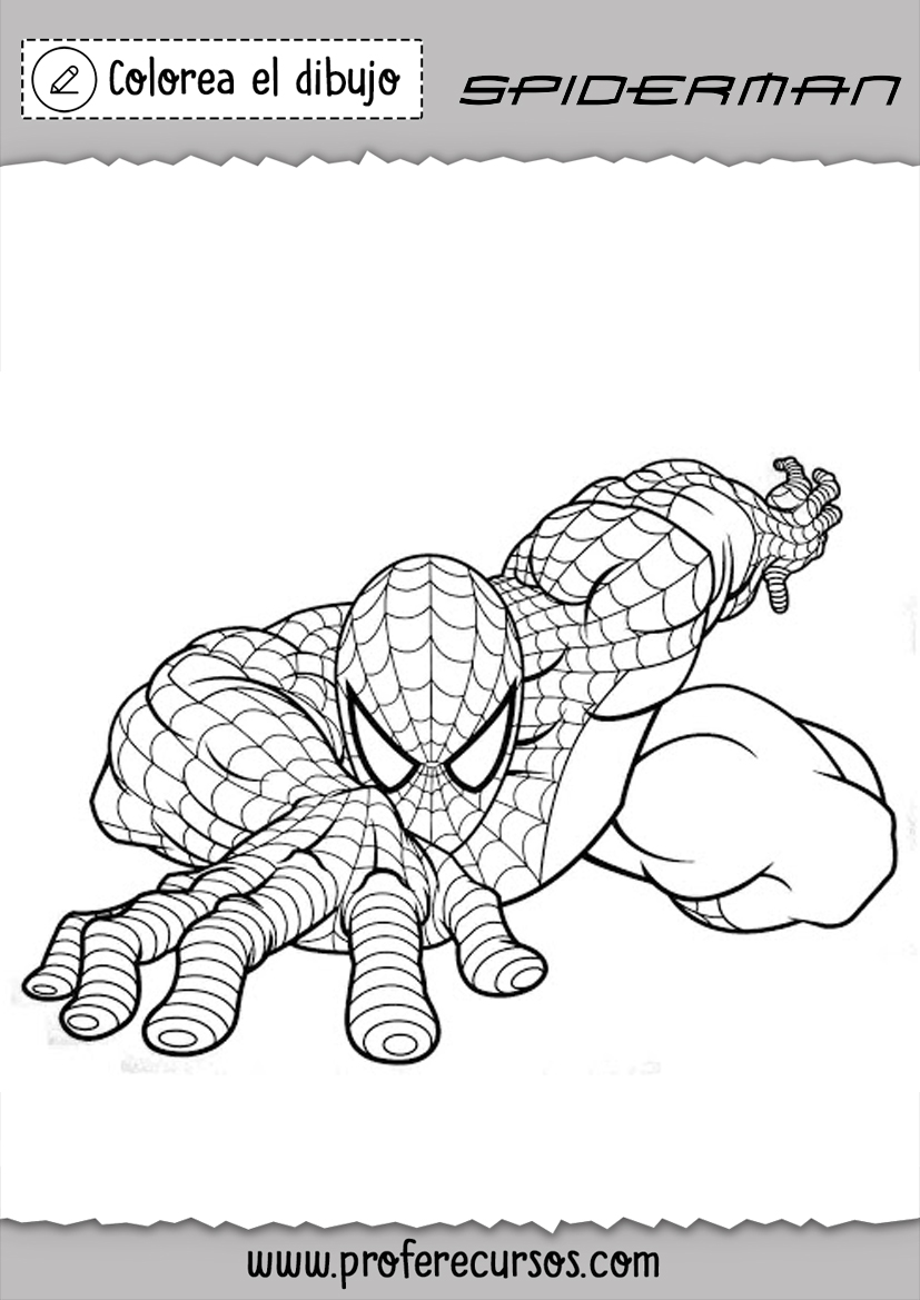 Colorear Dibujos Spiderman