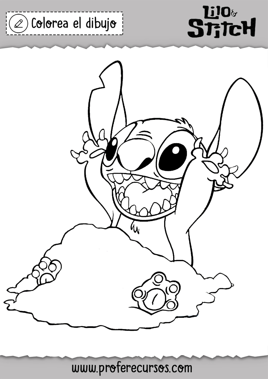 Colorear a Stitch Imagenes