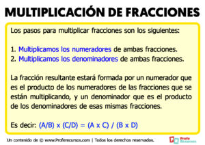 Como multiplicar fracciones