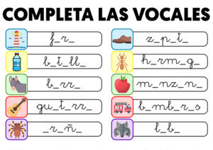 Completar las vocales