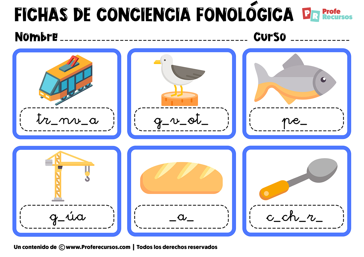 Conciencia fonologica para imprimir