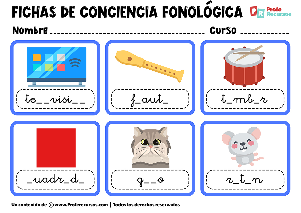 Conciencia fonologica para niños