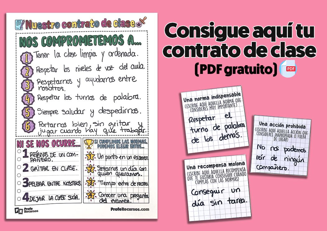 Contrato de clase para educacion primaria